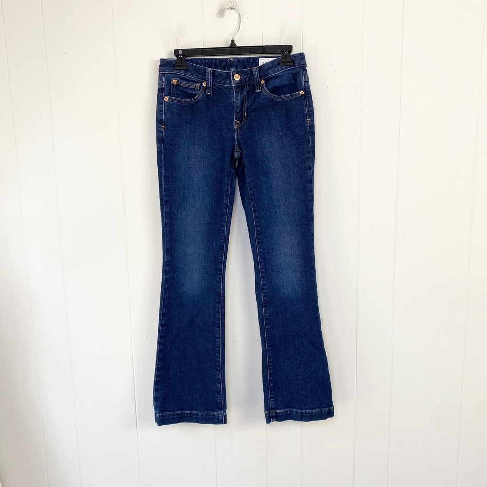 Gap 1969 Long & Lean Low Rise Bootcut Jeans Dark Wash Size 26 2R